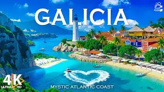 Galicia Spain 4K UHD 🌊 Atlantic Coastlines, Hidden Beaches & Coastal Serenity | Video 4K UHD