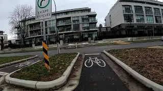 Timelapsed cycling - From Langara College area to Finlandia Pharmacy Winter 2022