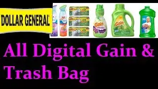 Beginner Friendly Gain Laundry and Glad Trash Bag Breakdowns for Dollar General Ends 1/6/18