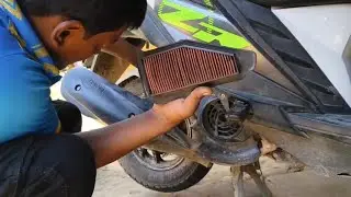 Yamaha Scooty air filter problem Ray ZR  AIR FILTER PROBLEM #Rauf