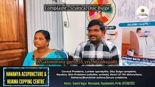 Disc Bulge Sciatica-Acupuncture-Rjahmundry