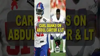 Carl Banks gives his thoughts on Abdul Carter. What do you think? Full Interview on EP 008. #drgo
