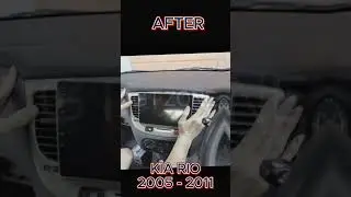 Kia Rio 2005-2011 Before & After Car Stereo Upgrade 🚘 Wireless Apple Carplay & Android Auto