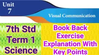 7th Std - Science | Term 1 - Visual Communication | Book Back Explanation