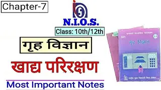 NIOS | Class-10/12 | Home Science | Chapter-7