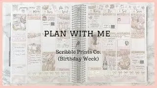 Plan With Me || Birthday Babe (Scribble Prints Co)