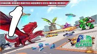 Royal Lion Robot Games- Dragon Robot Transform War Gameplay Walkthrough #1 (Android, IOS)