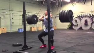 Tim Carroll split jerk vs. Jake Carrion front squat - CrossFit 908