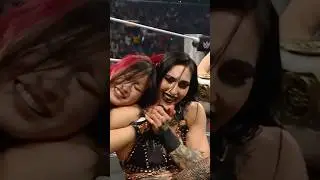 MONDAY NIGHT RHIYO. 🏆🖤 Rhea Ripley & Iyo Sky are your NEW WWE Women&rsquo;s Tag Team Champs! #WWERaw
