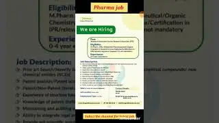new pharma job #trending #shorts #viral