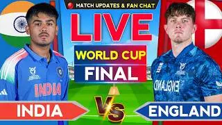 🔴Live - India vs England U19 WC Final Live | U19 World Cup 2026 Final | Live Score & Commentary