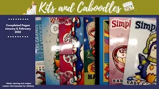 Completed Coloring Pages January & February 2025