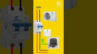 ac switch 20 amp connection complete wiring #shorts #electrician