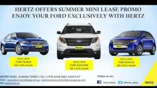 Hertz Qatar Mini Lease Promo