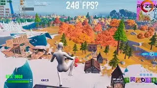 RTX 3060  + Ryzen 5 5600x Fortnite Chapter 4 | ARENA | performance mode 1080p | 240 fps cap test