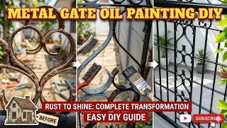 Home Gate Painting ll DIY ll Black Oil Paint ll Home Gate Painting ll Enamel Painting Videos