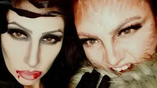 PART 3 HALLOWEEN VIDEO ADS, VAMPIRE & WEREWOLF MAKEUP LOOKS BY LASH LONDON