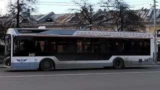 Рязань. Троллейбус ПКТС -6281 &laquo;Адмирал&raquo; 3133 Маршрута №3 2. 30 марта 2024