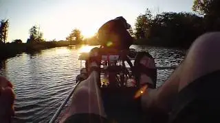 Human Powered Boat  With Dogs !