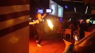 Огненное шоу в баре Tommy's Pub (16.09.2012)