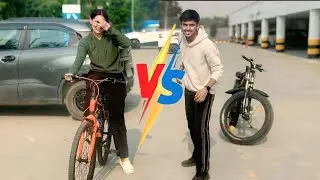 Cycling vs Running Challenge 🔥 who will win 🚴&zwj;♂️🏃 #CycleVsRun #FunnyVlog