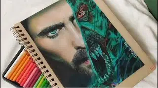 How to draw Morbius, Part 2. Time lapse - Speed Drawing | Eva Artist
