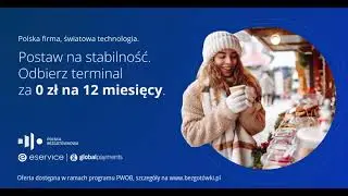 Postaw na stabilność. Odbierz terminal za 0 zł na 12 miesięcy.