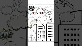 Superheroes Printable Coloring Sheets #fyp #foryou