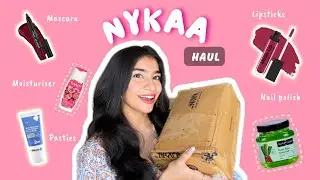 HUGE Nykaa haul 🎀😍 lipsticks , Skincare , haircare , period stuff #nykaahaul #lipsticks #skincare