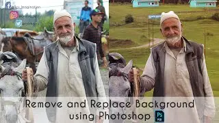How to remove and replace background using Photoshop | PS tutorial series