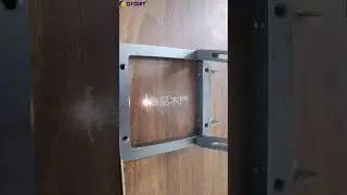 Customized  logo mark on wood gate by CYCJET New Type M20 Handheld Laser Marking Machine