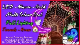 Warm House Zool 🔥| LED Zool Tunnels | Full House Lighting🕊️ | Amaan Catering Services 👑