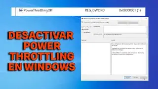 Como desactivar Power Throttling en windows