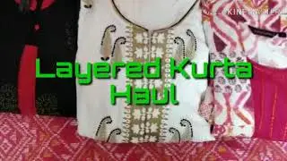 Многослойные курта Haul / Многослойные курта Myntra / Новые многослойные курта