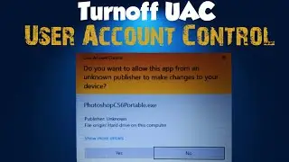 How To Turn off User Account Control on windows 10 in hindi.