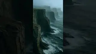 Waves Crash Against Cliffside Cabin | Relaxing Coastal Ambience