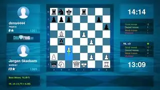 Chess Game Analysis: J&oslash;rgen Skadsem - dens4444 : 1-0 (By ChessFriends.com)