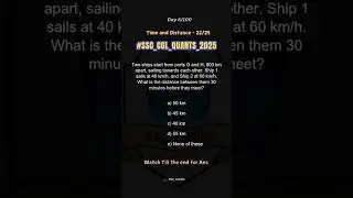 SSC CGL PRACTISE MCQ - DAY 6/100.TIME&DISTANCE - 22/25 #ssccgl #SSCACERS #dailymcqpractice #ssc
