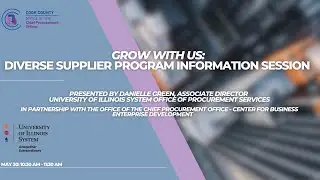 Grow with Us: Diverse Supplier Program Informational