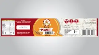 Professional Food Product Label Design Ideas | Packaging Sticker Illustrator Tutorial Beginners