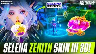 SELENA ZENITH SKIN GAMEPLAY IN ULTRA GRAPHICS & 3D! | SELENA CURSE OF CINDER MLBB