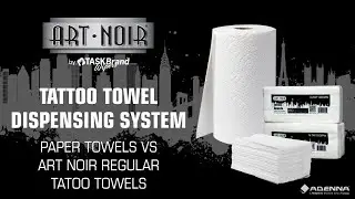 Art Noir Tattoo Towel Dispensing System |  Paper Towels vs. The Art Noir Regular Tattoo Towels