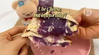 Ube Cheese Tortilla&mdash;is this better than lumpia? 💜🧀#filipino #pinoy #easy #recipe #cooking