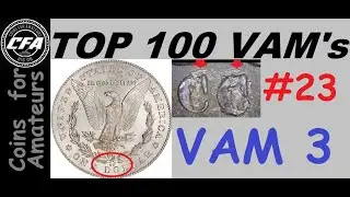 1879 CC VAM 3 'Capped Die' Morgan Variety | What is a Medium over Small Mint Mark Worth? Top VAMs