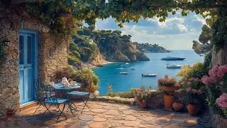 🌊☀️ Cozy Morning by the Mediterranean Sea | Gentle Waves & Coastal Calm