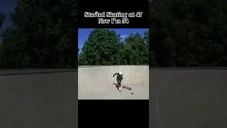 I started skateboarding at 47 with my kids. Now I'm 54. How am i doing? #skateboarding
