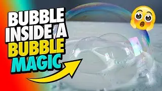 Bubble Inside a Bubble Science Experiment || Bubble cool science experiments