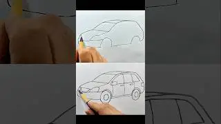 EASY Car Drawing #car #shorts #drawing #art #easy