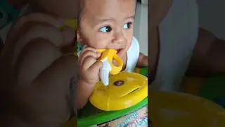Awyan with his teether 👶🏻🍭🍬 | #baby #shorts #babyteeth