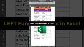 How to Use the Excel LEFT Function in 30 Seconds! #ExcelTips